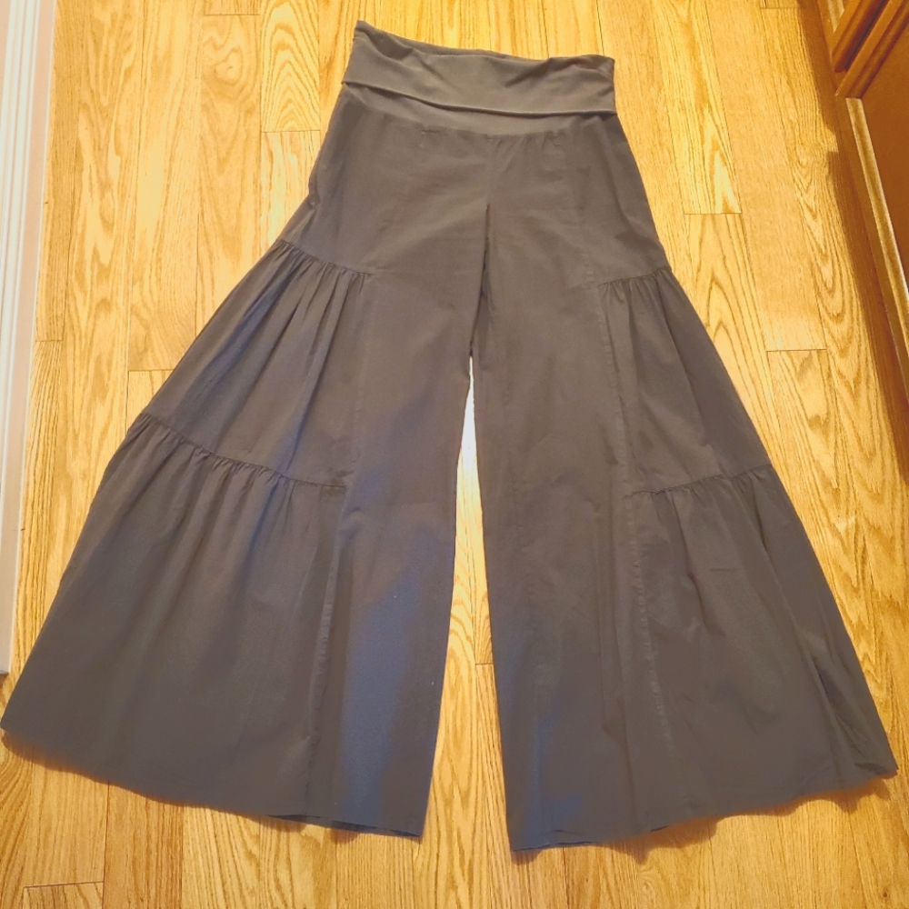 Boho style wide leg pants